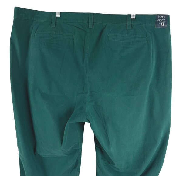 J. Crew High Rise Girlfriend Chino Pant Womens Size 22 Green NWT PT-2618 - Picture 5 of 11